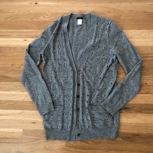 J. Crew rhinestone cardigan
